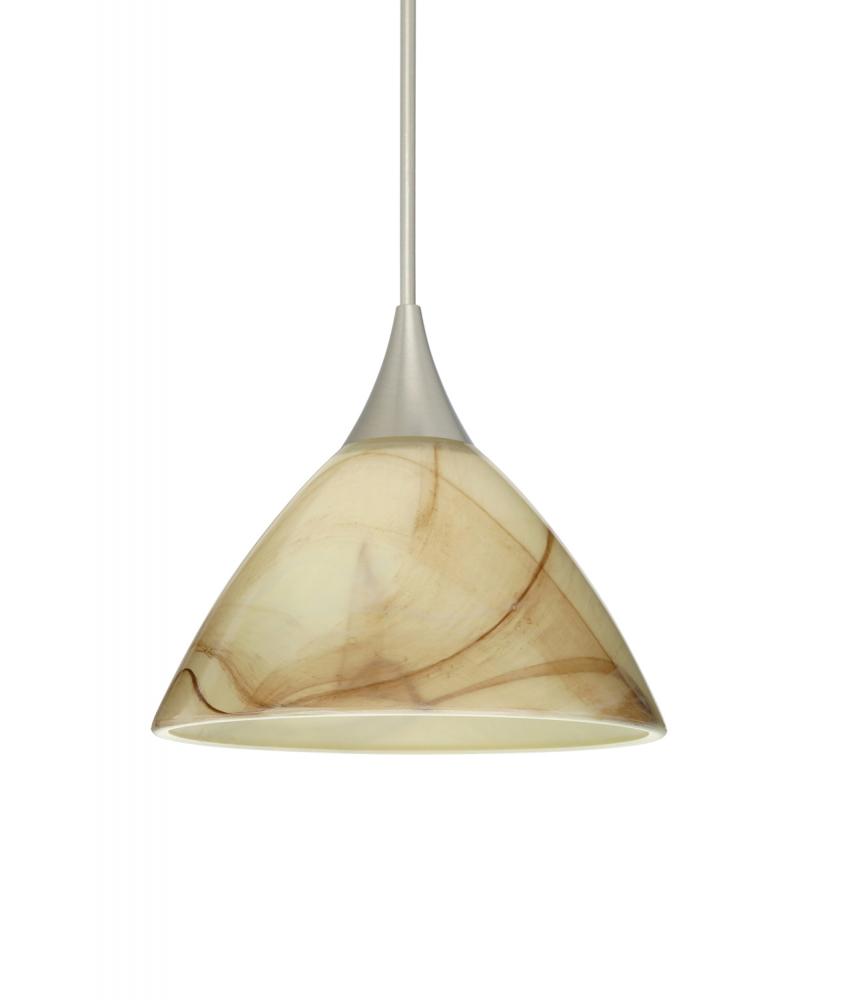 Besa Pendant Domi Satin Nickel Mocha 1x50W MAX GY6.35 Base