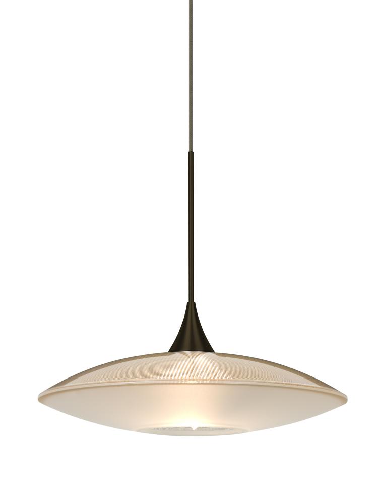 Besa Pendant Spazio Bronze Gold/Frost 1x50W MAX GY6.35 Base