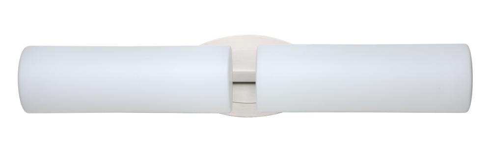 Besa Wall Baaz Satin Nickel Opal Matte 2x5W LED