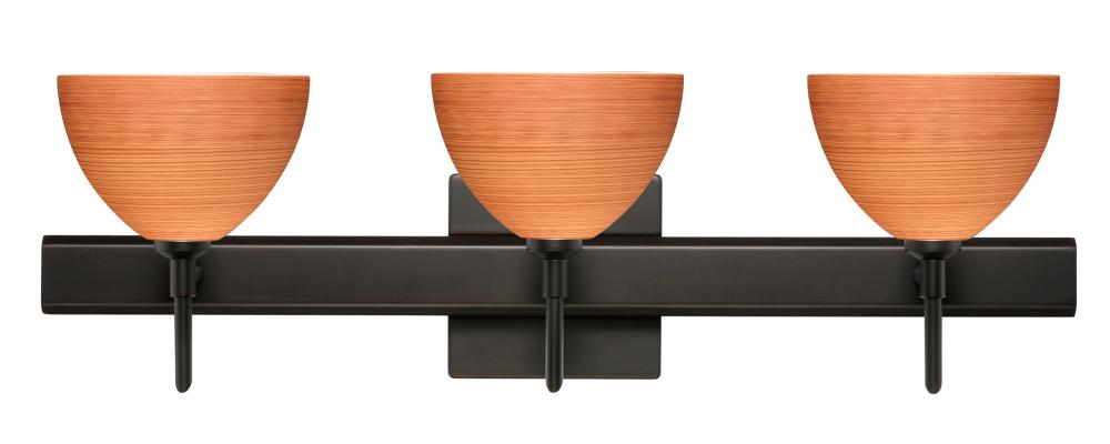 Besa Wall With SQ Canopy Brella Bronze Cherry 3x5W LED