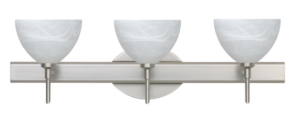 Besa Wall Brella Satin Nickel Marble 3x40W G9
