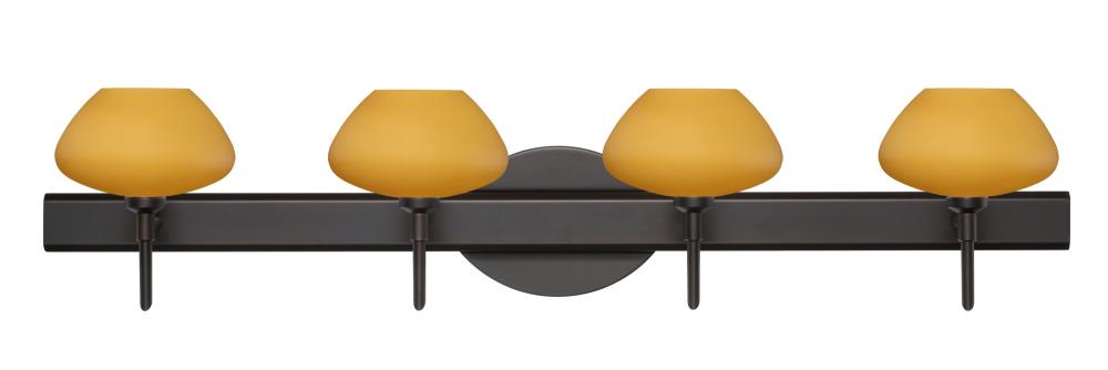 Besa Wall Peri Bronze Amber Matte 4x40W G9