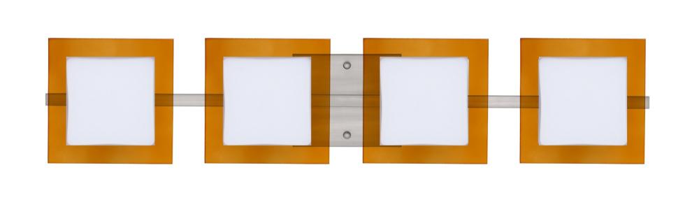 Besa Wall Alex Satin Nickel Opal/Armagnac 4x5W LED