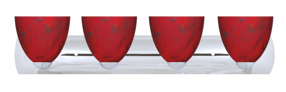 Besa Wall Sasha II Chrome Magma 4x75W A19