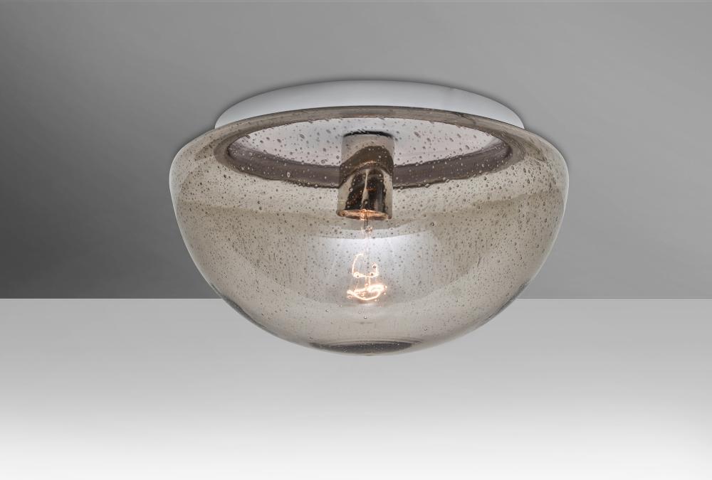 Costaluz, 8490 Series Ceiling, Smoke Bubble, Finish, 1x100W Medium Base