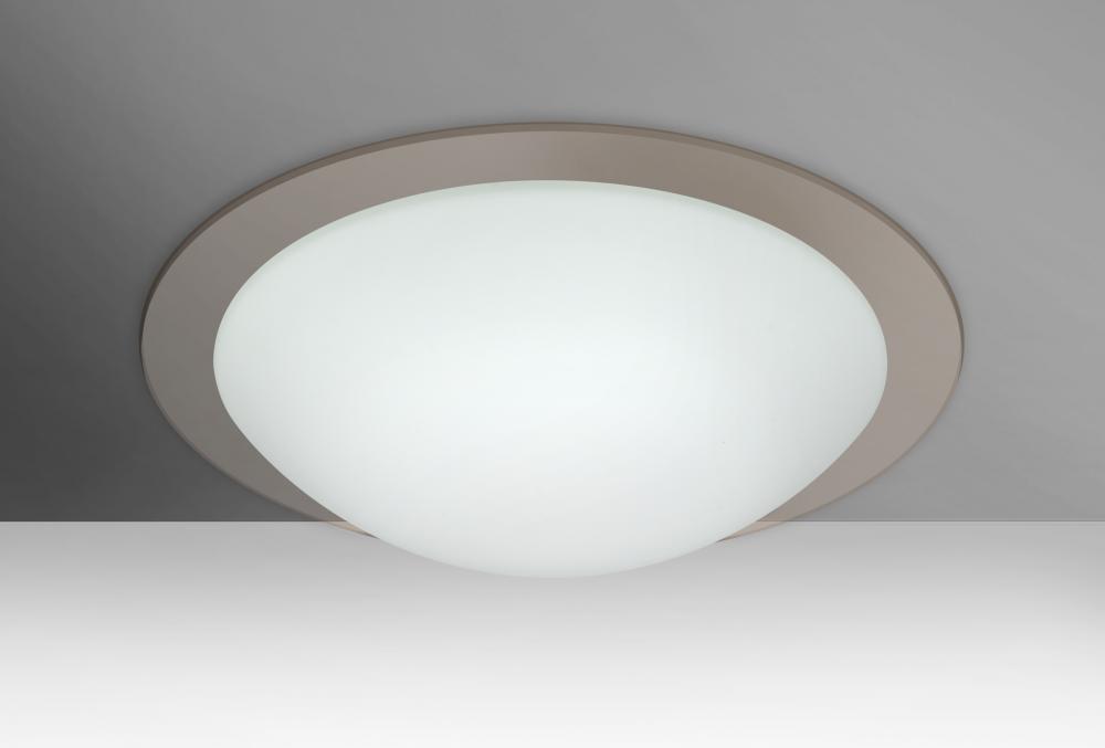 Besa Ceiling Ring 15 White/Transparent Smoke 1x17W LED
