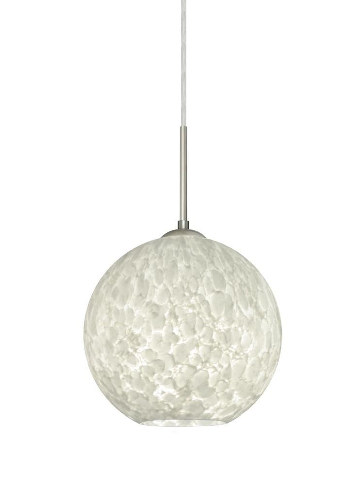 Besa Coco 8 Pendant For Multiport Canopy, Carrera, Satin Nickel Finish, 1x60W Medium Base