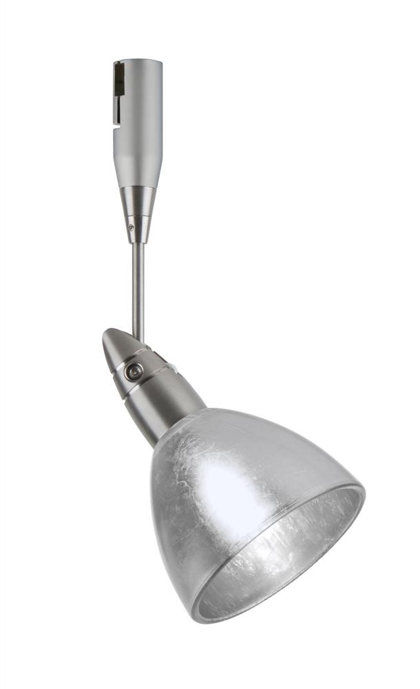 Besa Spotlight With 18" Stem Divi Satin Nickel Silver Foil 1x50W Bipin MR16