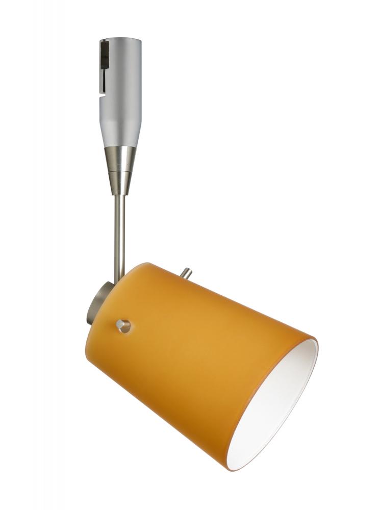 Besa Spotlight With 12" Stem Tammi 3 Satin Nickel Amber Matte 1x50W Bipin MR16