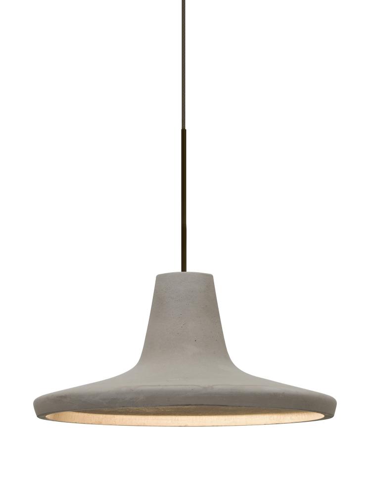 Besa Modus Cord Pendant, Tan, Bronze Finish, 1x9W LED