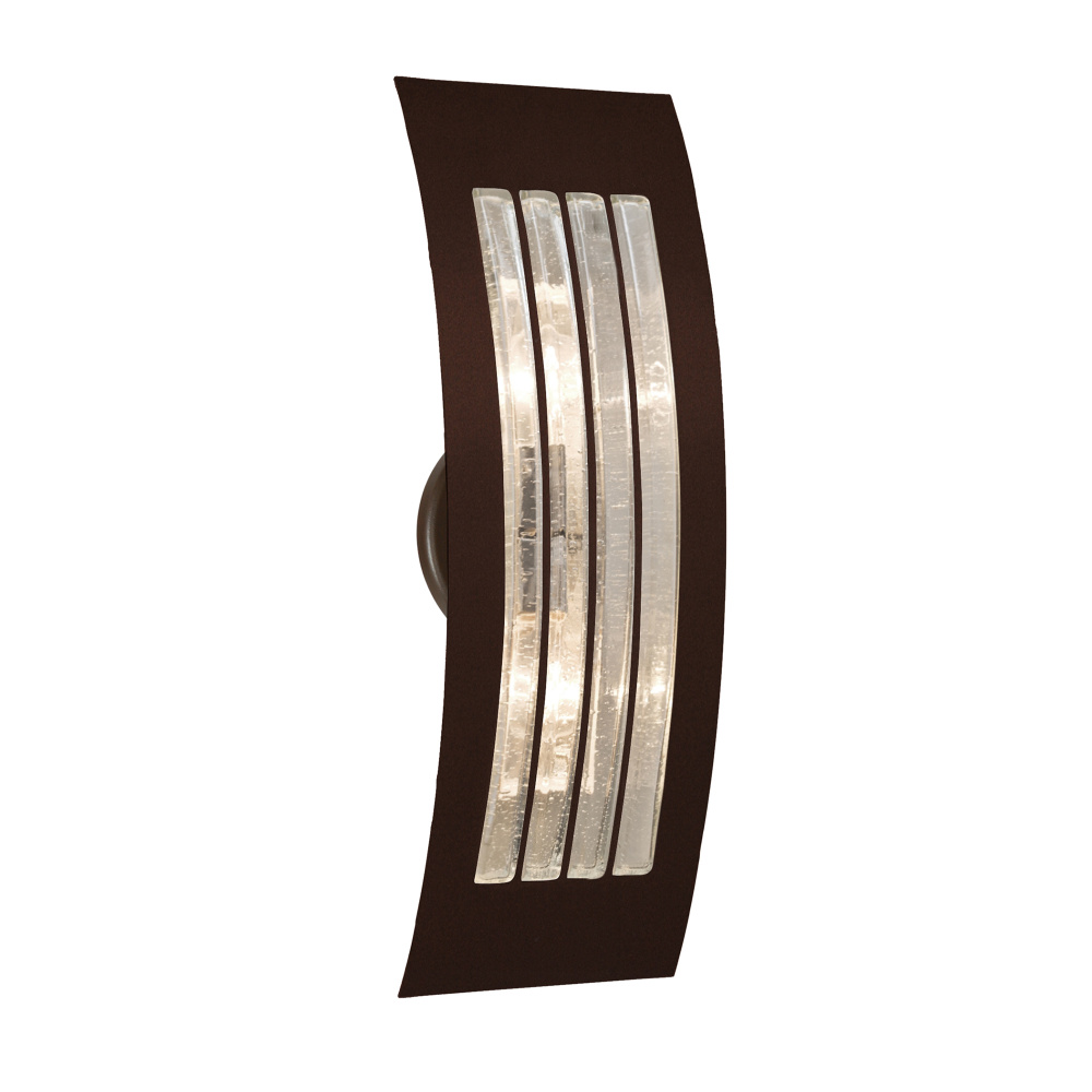 Besa, Sail Wall Sconce, Bubble, Bronze Finish, 2x8W LED Filament