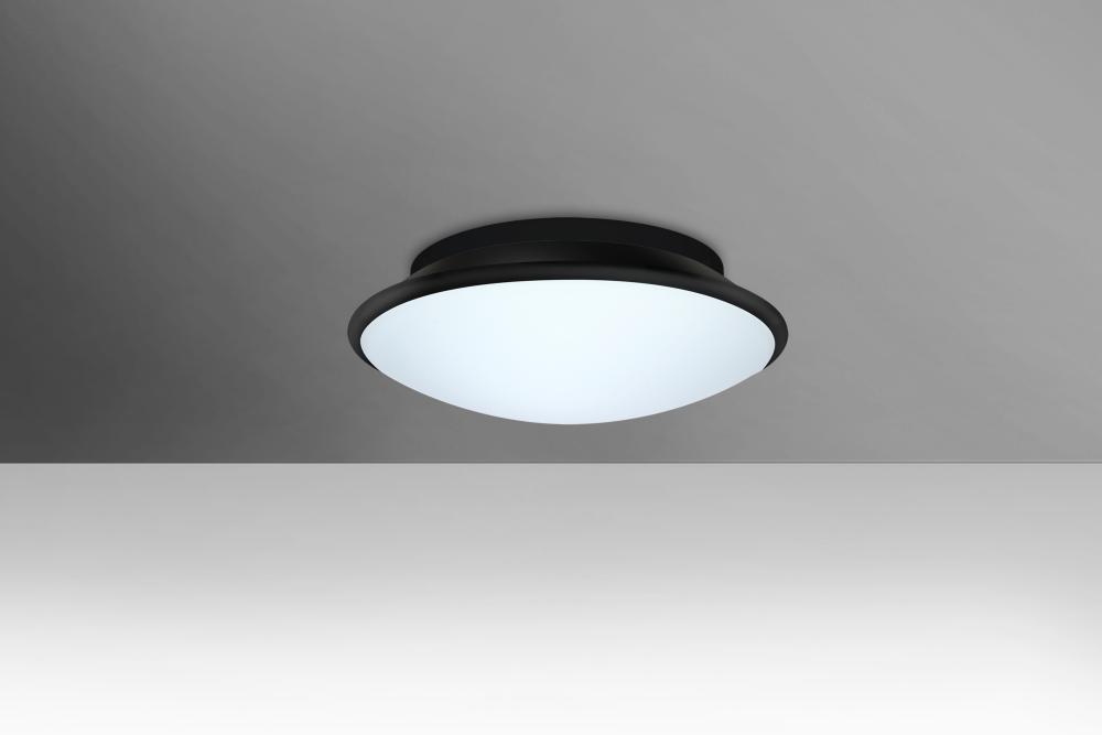 Besa, Silk 10 Ceiling, Opal/Black, 1x60W Medium Base