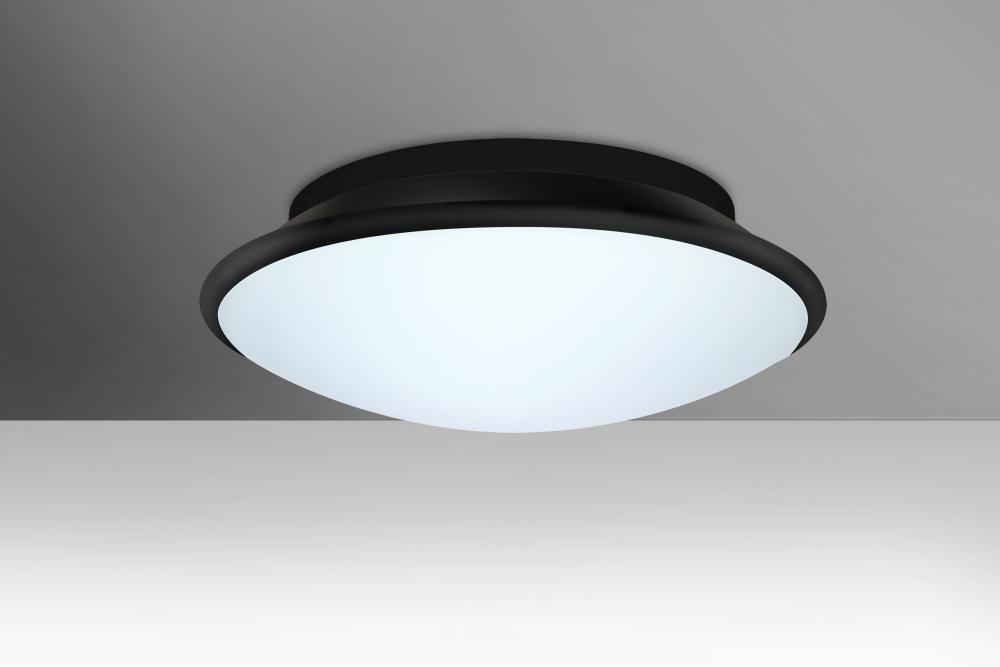 Besa, Silk 16 Ceiling, Opal/Black, 1x30W LED