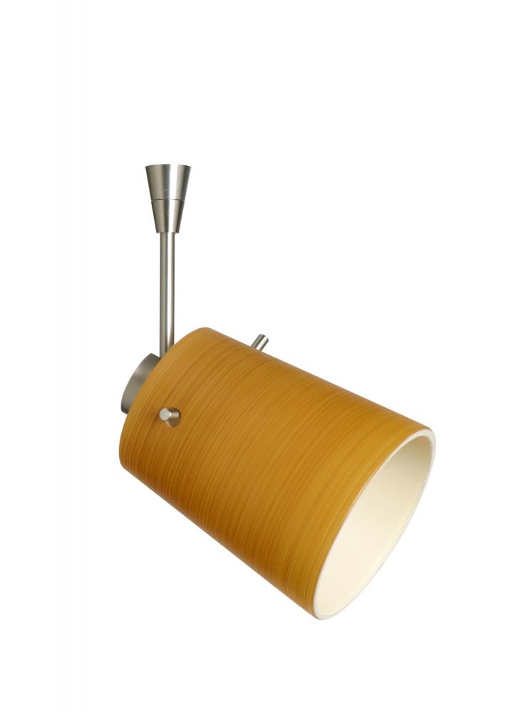 Besa Spotlight With 6" Stem Tammi 3 Satin Nickel Oak 1x50W Bipin MR16