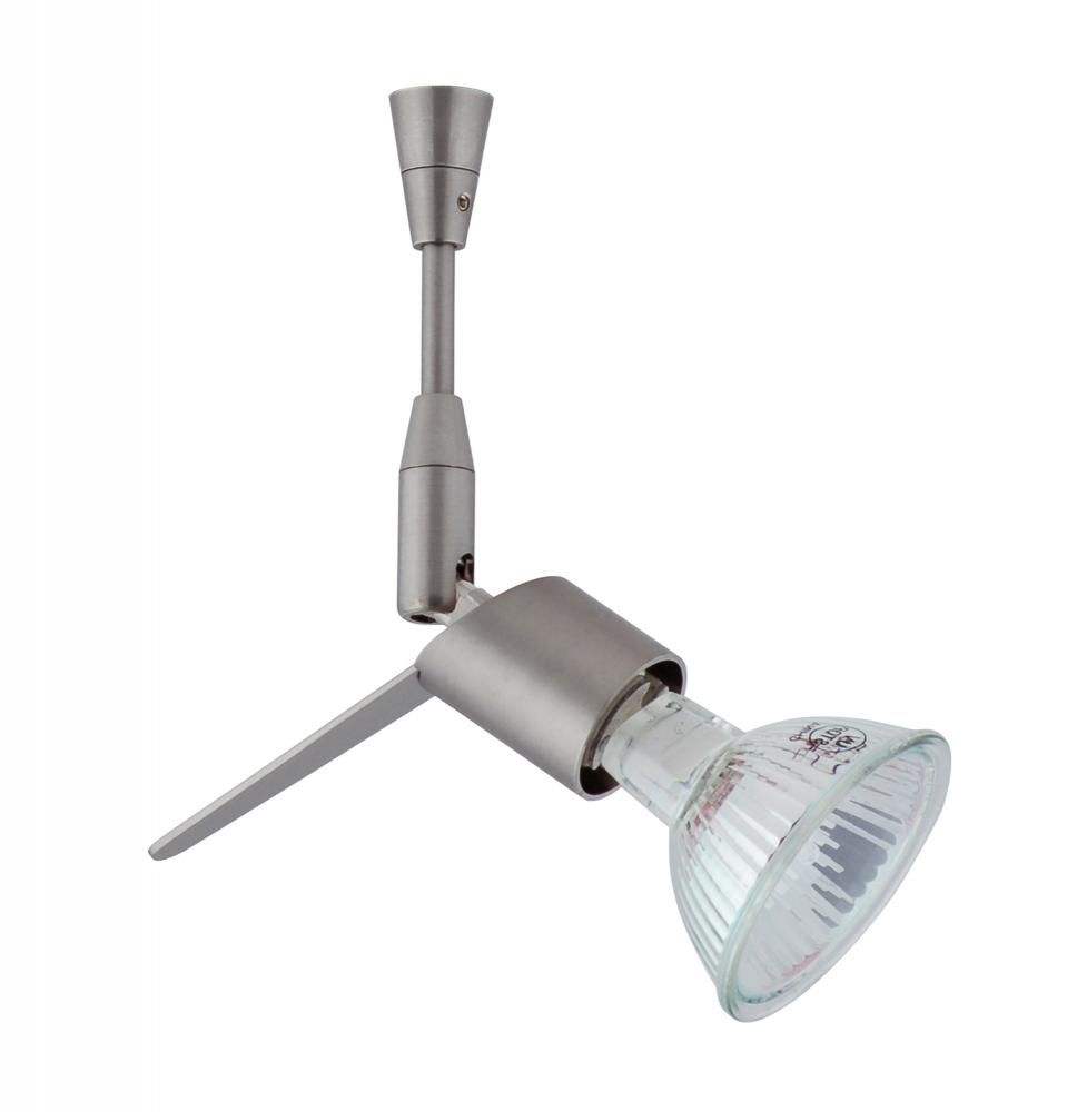 Besa Spotlight With 18" Stem Tipster Satin Nickel 1x50W Bipin MR16