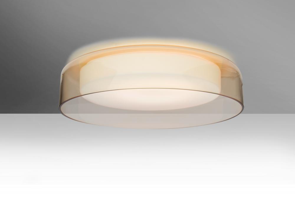 Besa Tango 15 Ceiling, Cognac/Opal Matte, 1x20W LED