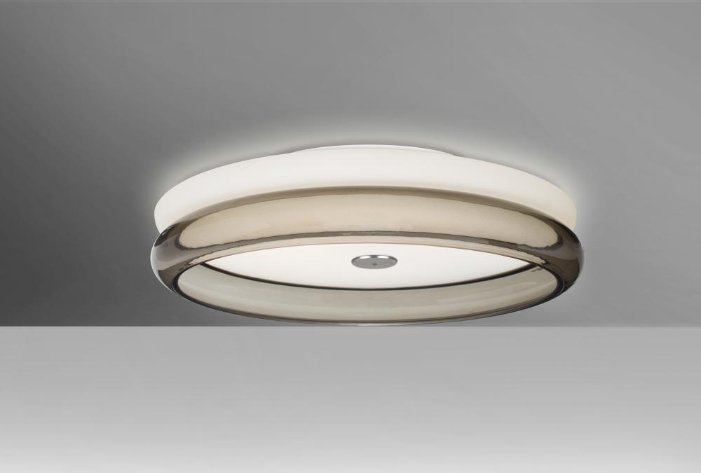 Besa, Topper 12 Ceiling, Opal/Smoke, Finish, 1x16W LED