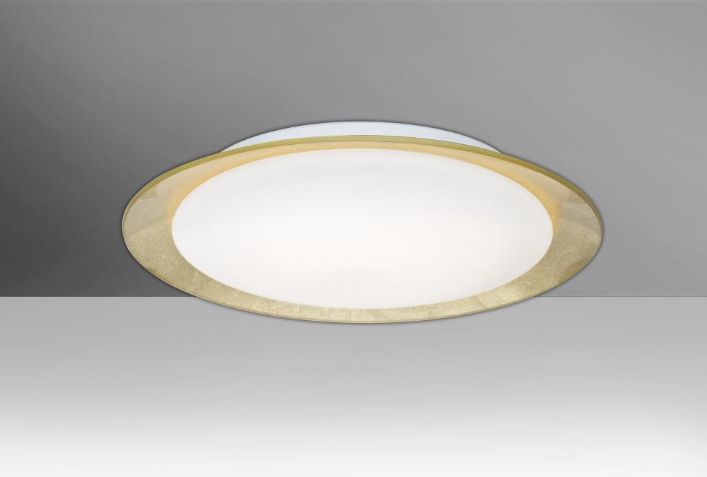 Besa, Tuca 15 Ceiling, Opal/Gold Foil, Finish, 1x20W LED