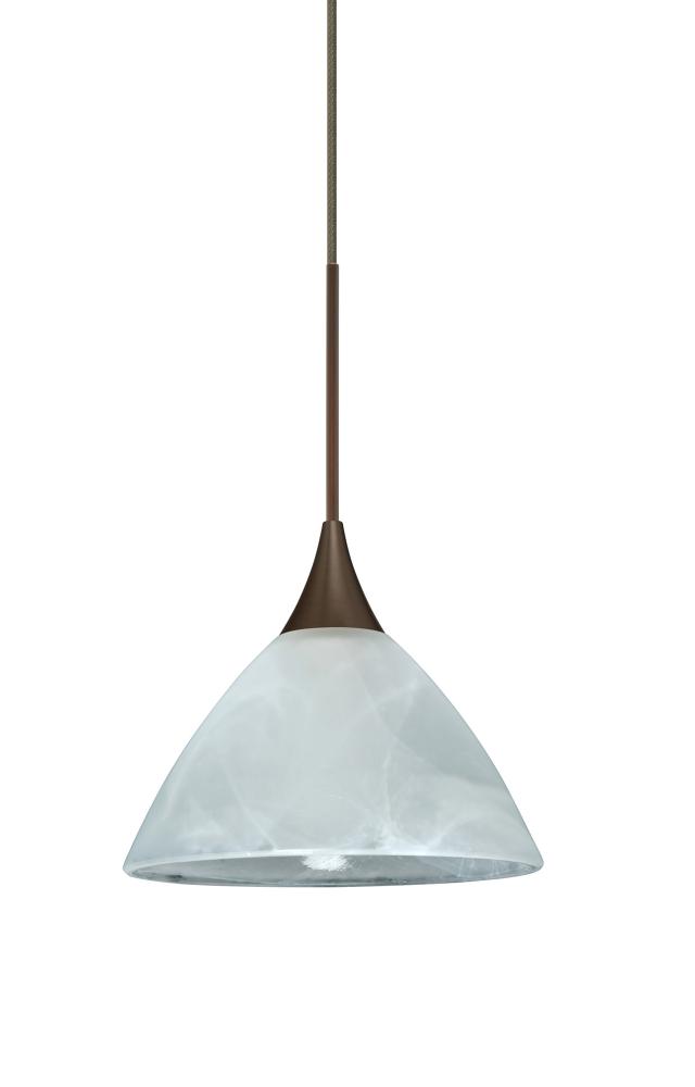 Besa Pendant For Multiport Canopy Domi Bronze Marble 1x50W MAX GY6.35 Base