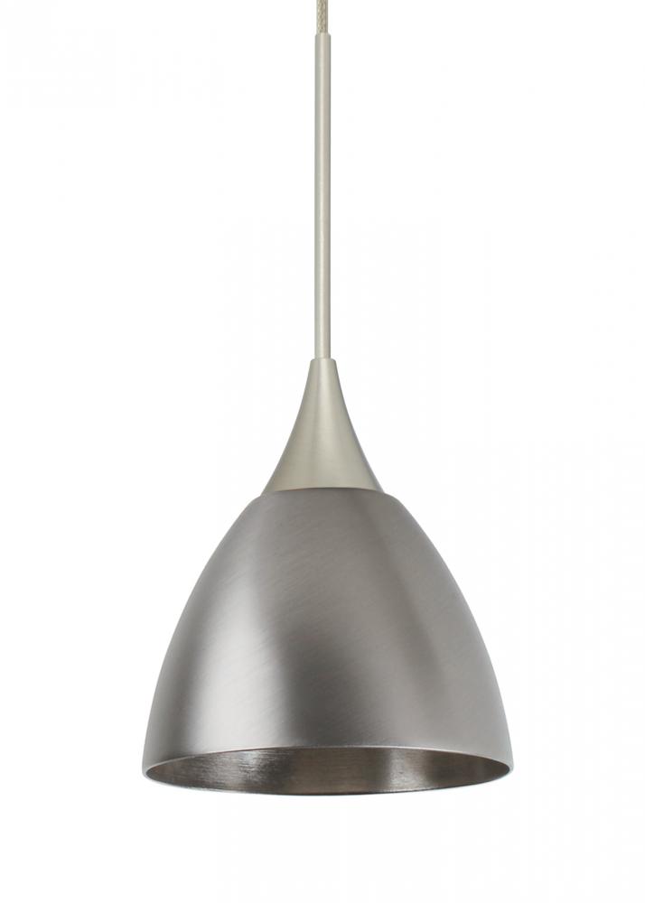 Besa Divi Pendant, Metal Satin Nickel, Satin Nickel, 1x50W MAX GY6.35