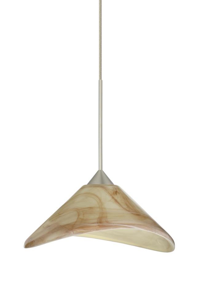 Besa Pendant For Multport Canopy Hoppi Satin Nickel Mocha 1x50W MAX GY6.35 Base