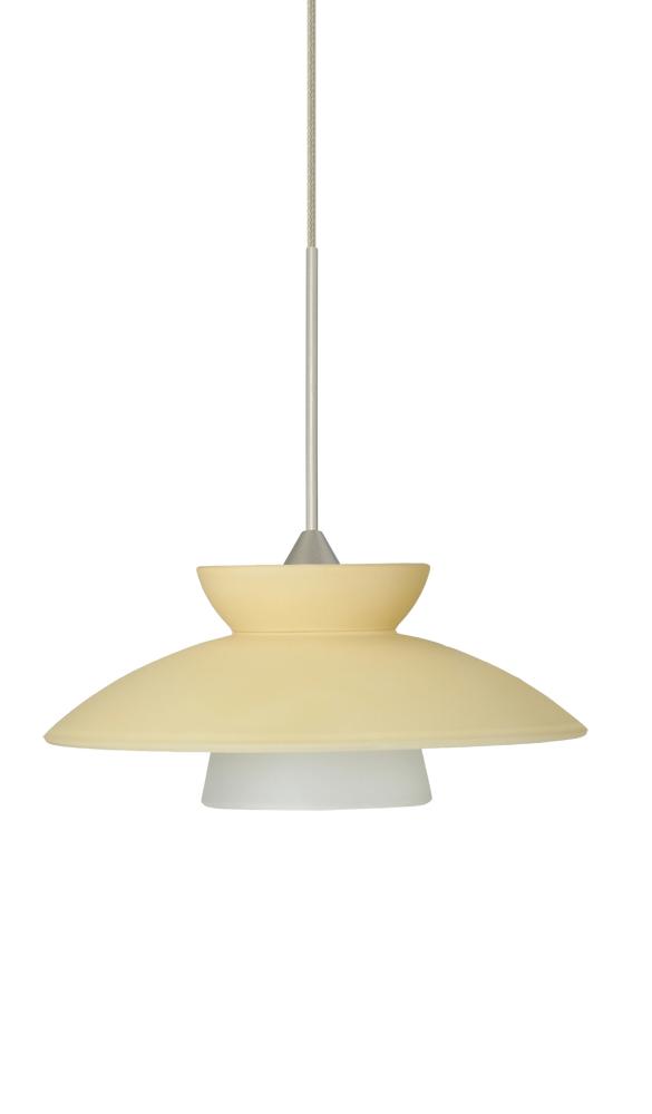 Besa Pendant For Multiport Canopy Trilo 7 Satin Nickel Champagne 1x50W MAX GY6.35 Base
