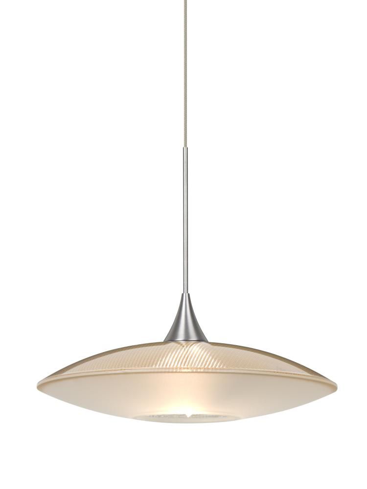 Besa Pendant For Multiport Canopy Spazio Satin Nickel Gold/Frost 1x50W MAX GY6.35 Base