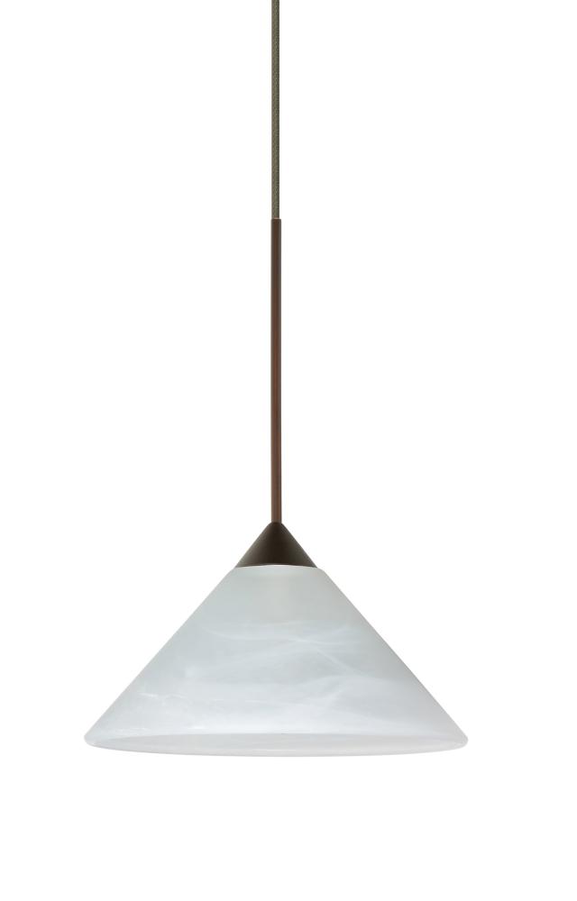 Besa Pendant Kona Bronze Marble 1x50W MAX GY6.35 Base
