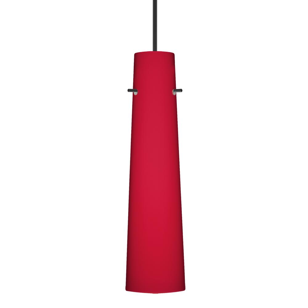 Besa Camino Pendant Black Ruby Matte 1x50W MAX GY6.35 Base, 15Ft. Cord