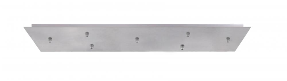 Besa 7-Light Bar 120V Multiport Canopy, Satin Nickel