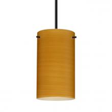 Besa Lighting 1BC-4404OK-BK - Besa Stilo 7 Pendant Black Oak 1x50W Candelabra