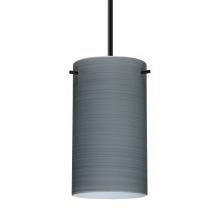 Besa Lighting 1BC-4404TN-BK - Besa Stilo 7 Pendant Black Titan 1x50W Candelabra