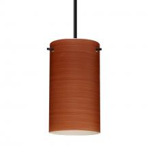 Besa Lighting 1BT-4404CH-MED-BK - Besa Stilo 7 Pendant Black Cherry 1x40W B10 Med