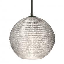 Besa Lighting 1JC-4616GL-BK - Besa Kristall 8 Pendant Black Glitter 1x75W Medium Base