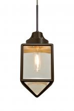 Besa Lighting 1JC-BRAVOBR-BR - Besa, Bravo Cord Pendant, Bronze/Gold Bubble, Bronze Finish, 1x60W Medium Base