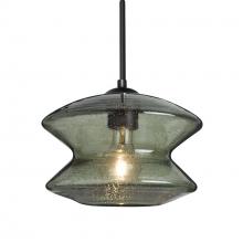 Besa Lighting 1JC-ZENMS-BK - Besa, Zen Cord Pendant, Moss Bubble, Black Finish, 1x60W Medium Base