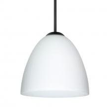 Besa Lighting 1JT-447007-BK - Besa Vila Pendant Black Opal Matte 1x60W Medium Base