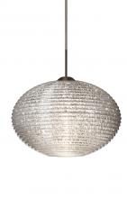 Besa Lighting 1JT-4913GL-BR - Besa Pendant Pape 12 Bronze Glitter 1x100W Medium Base