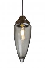 Besa Lighting 1JT-SULUSM-EDIL-BR - Besa, Sulu Cord Pendant, Smoke Bubble, Bronze Finish, 1x8W LED Filament