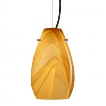 Besa Lighting 1KX-4126HN-BK - Besa Pera 9 Cable Pendant Honey Black 1x100W Medium Base