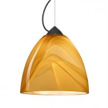 Besa Lighting 1KX-4470HN-BK - Besa Vila Cable Pendant Black Honey 1x60W Medium Base