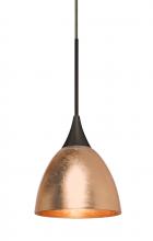 Besa Lighting 1XC-1758CF-BR - Besa Divi Pendant, Copper Foil, Bronze, 1x50W MAX GY6.35 Base