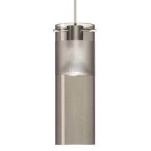 Besa Lighting 1XC-6527ES-SN - Besa Pendant Scope 7 Satin Nickel Smoke/Frost 1x50W MAX GY6.35 Base MR16