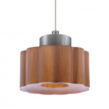 Besa Lighting 1XC-KAOMD-LED-SN - Besa, Kao Cord Pendant, Medium, Satin Nickel Finish, 1x3W LED
