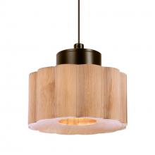Besa Lighting 1XC-KAONA-LED-BR - Besa Kao Pendant, Natural, Bronze Finish, 1x3W LED