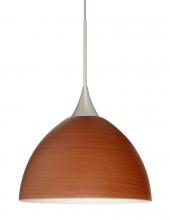 Besa Lighting 1XT-4679CH-LED-SN - Besa Pendant Brella Satin Nickel Cherry 1x5W LED
