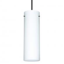 Besa Lighting 1XT-493007-BK-DIM010 - Besa Copa Pendant, Opal Matte, Black, 1x50W MAX GY6.35 Base, 0-10V Dimming