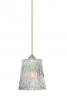 Besa Lighting 1XT-512500-SN - Besa Pendant Nico 4 Satin Nickel Clear Stone 1x35W MAX GY6.35 Base