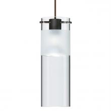 Besa Lighting 1XT-6527EC-BR - Besa Pendant Scope 7 Bronze Clear/Frost 1x50W MAX GY6.35 Base MR16