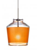 Besa Lighting 1XT-PIC6GD-BR - Besa Pendant Pica 6 Bronze Gold Sand 1x50W MAX GY6.35 Base